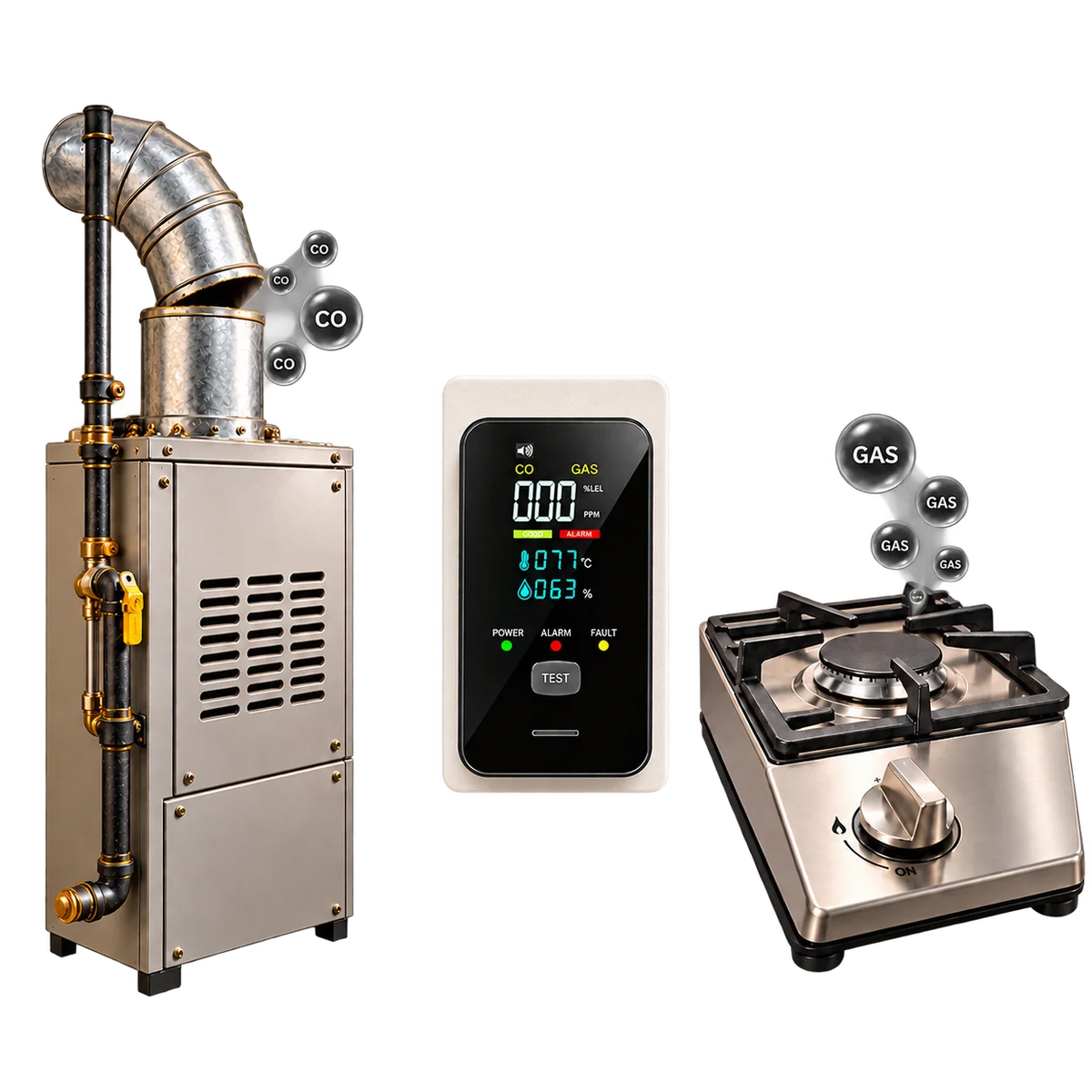 Rexorer Detector+ carbon monoxide and natural gas detector