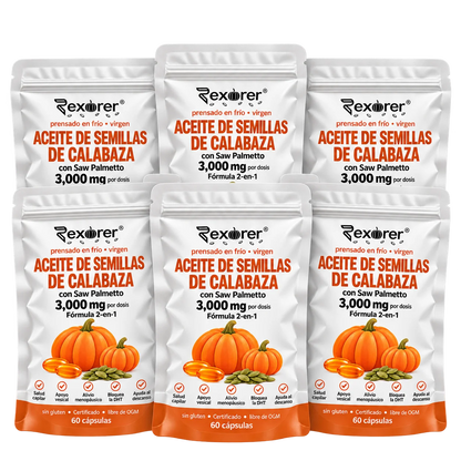Rexorer® Cápsulas de Aceite de Semillas de Calabaza