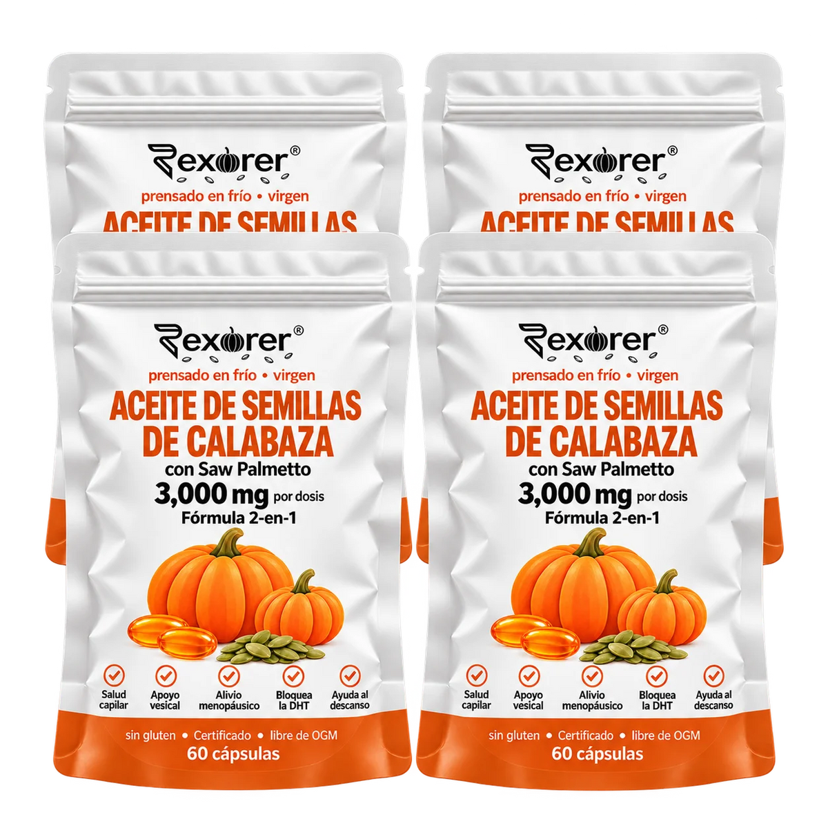 Rexorer® Cápsulas de Aceite de Semillas de Calabaza