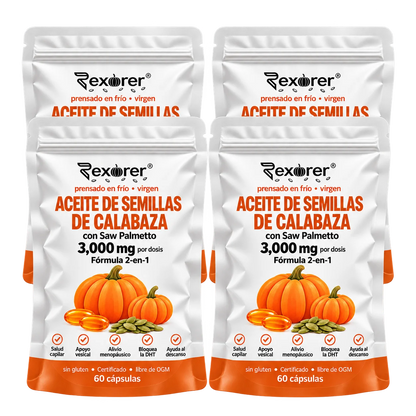 Rexorer® Cápsulas de Aceite de Semillas de Calabaza