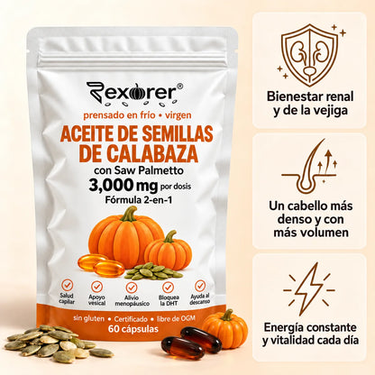 Rexorer® Cápsulas de Aceite de Semillas de Calabaza